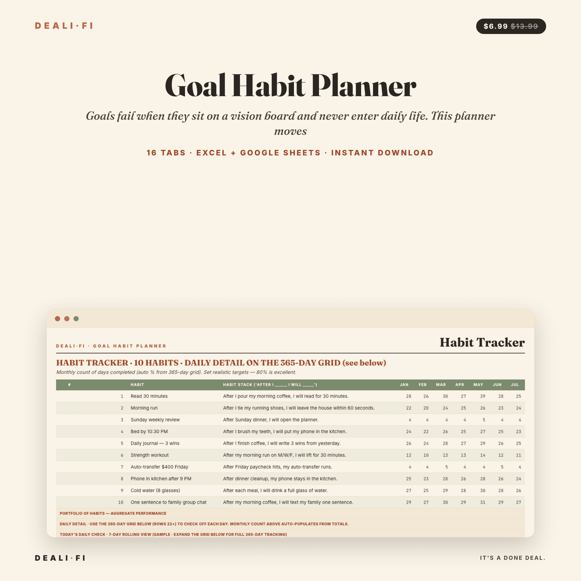 Goal Habit Planner
